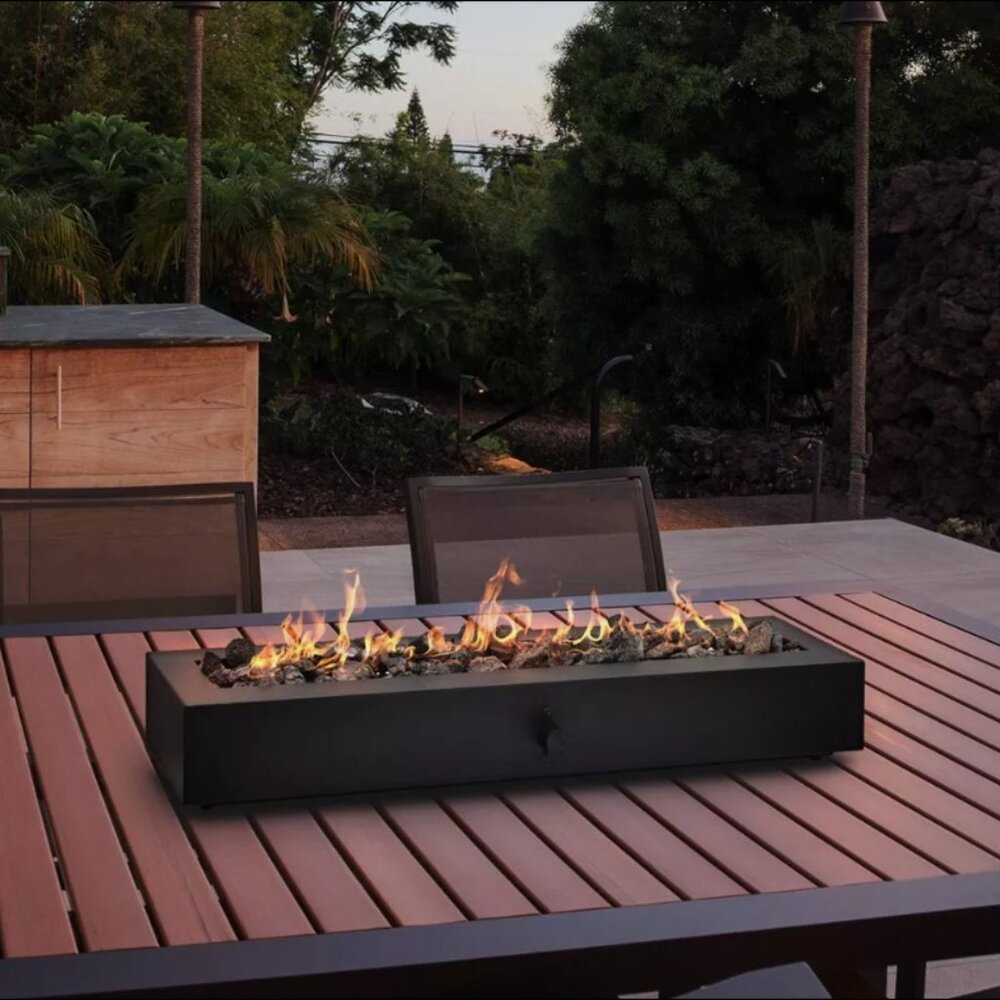 Two Harbors 14" Patio Tabletop Fireplace Black - Threshold™ (Brand New)